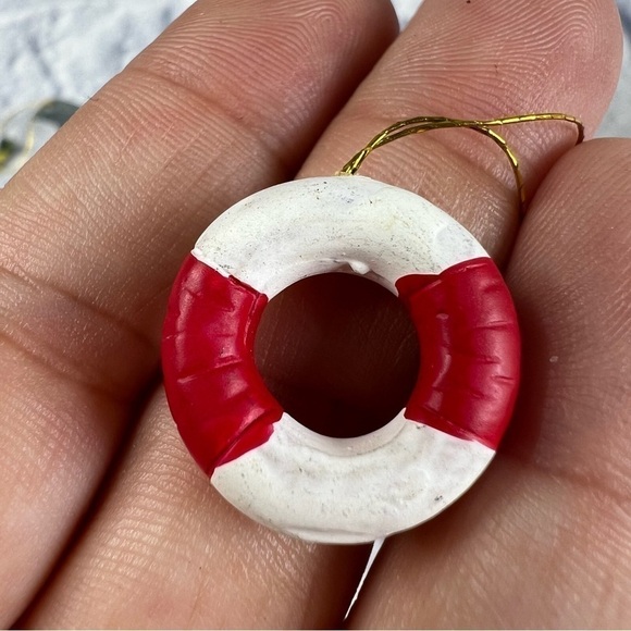 Nautical ornaments miniature ornamental boat lifesaver lighthouse ocean water - Picture 10 of 11